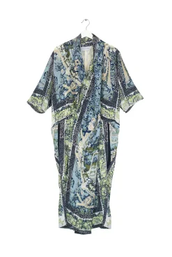 One Hundred Stars Tapestry Sea Blue Rachel Dress|Women Dresses