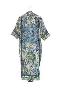 One Hundred Stars Tapestry Sea Blue Rachel Dress|Women Dresses