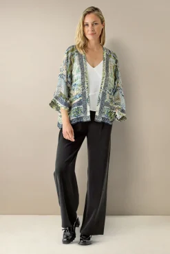 One Hundred Stars Tapestry Sea Kimono|Women Short Kimonos