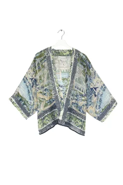 One Hundred Stars Tapestry Sea Kimono|Women Short Kimonos