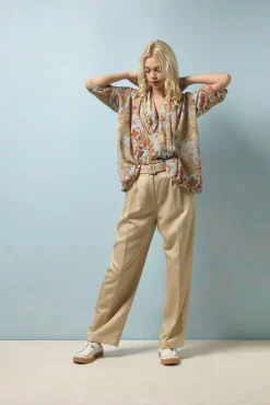 One Hundred Stars Tudor Rose Grey Rachel Top|Women Tops