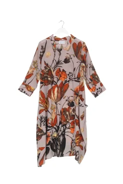 One Hundred Stars Tulip Red Asymmetric Dress|Women Dresses