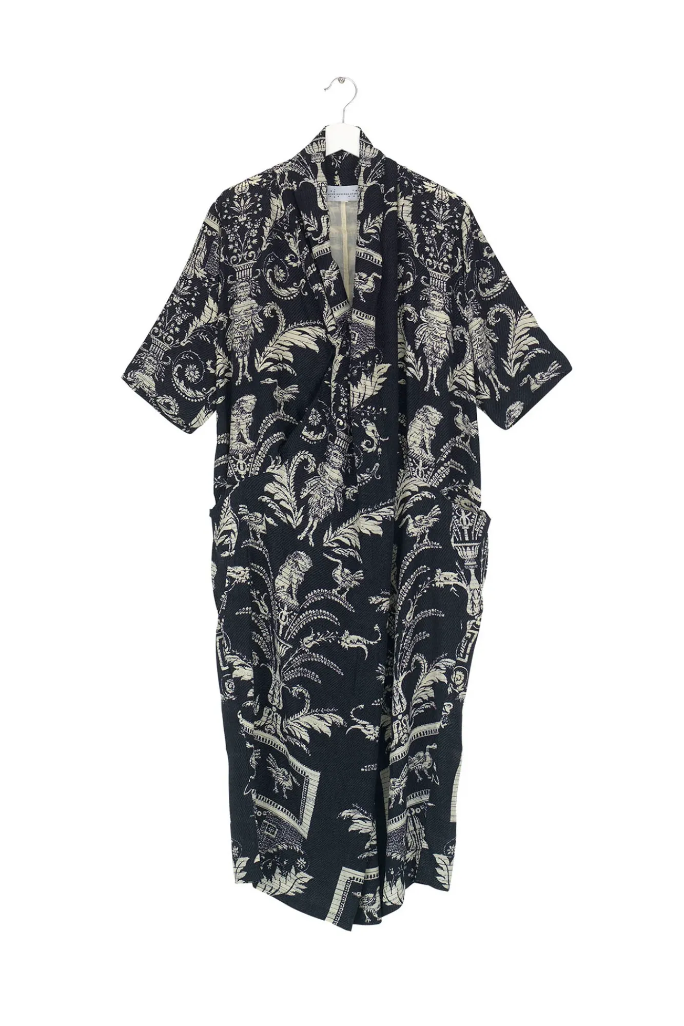 One Hundred Stars Vintage Damask Black Rachel Dress|Women Dresses